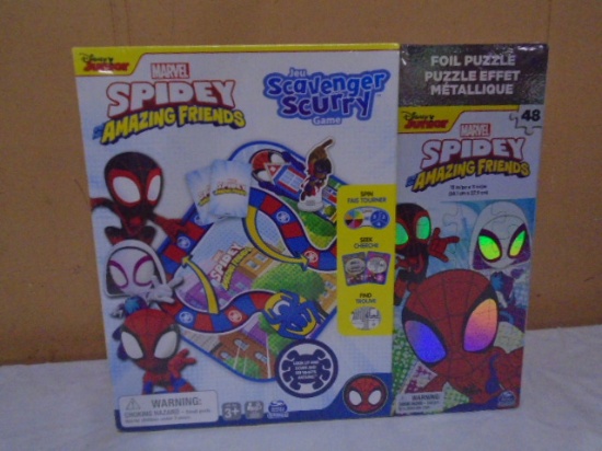 Marvel Spidey & His Amazing Friends Game & Puzzle Set