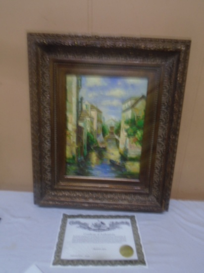 Beautiful Hand Painted & Signed Framed Oil Painting On Canavs