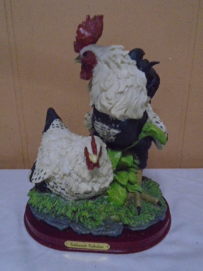 Hen & Rooster Statue