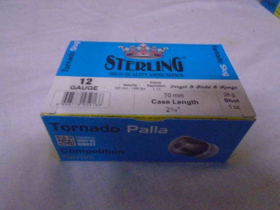 10 Round Box of Sterling Tornado 12ga Slug Shotgun Shells