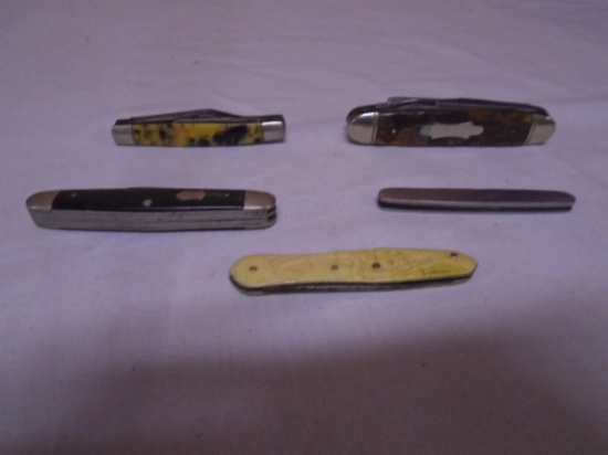 5pc Group of Vintage Pocket Knives