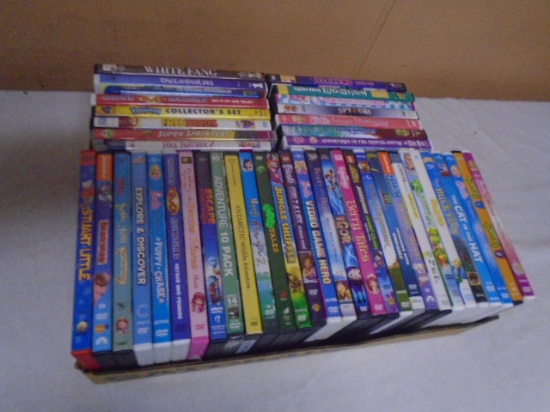 Group of 45 Children's DVD's & BluRay Movies