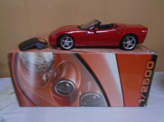 Limited Edition Numbered 1:12 Scale Die Cast Hotwheels C6 Corvette