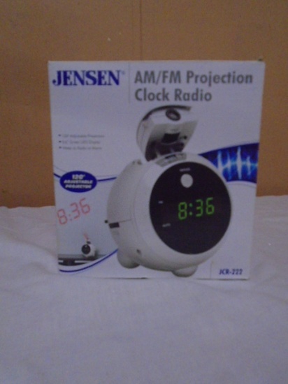 Jensen AM/FM Projection Clock Radio