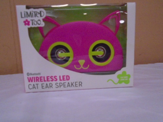 Limited Too Bluetooth Wireless LED Cat Ear Speaker