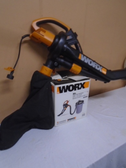Worx Electric Blower/Vac w/ 8ft Tri Vac Hose Attachment