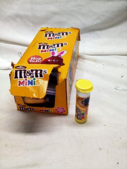 Complete box of 24 M&M Chocolate Mini Tubes