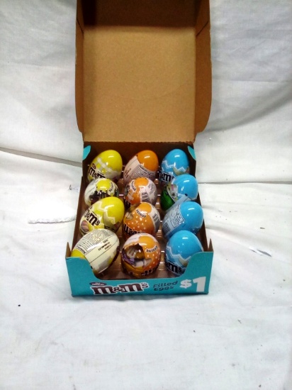 Full Box of 12 M&M filled Eggs