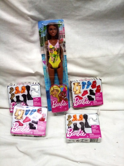Barbie Lot with 5 Packs of Barbie Items