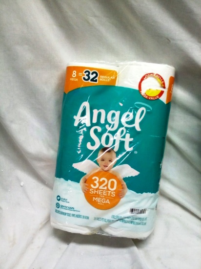 Angel Soft Mega Roll 8 Pack of Toilet Tissue