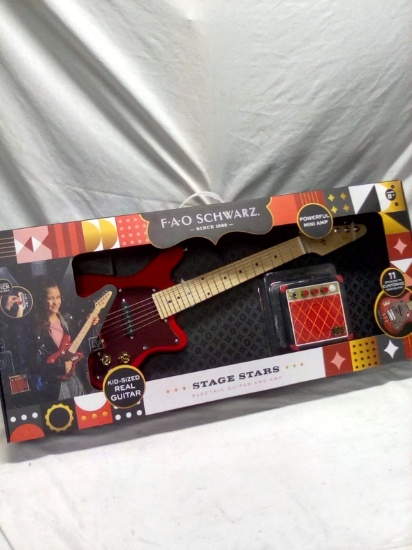 F*A*O Schwarz Stage Stars Electric Guitar and Mini Amp