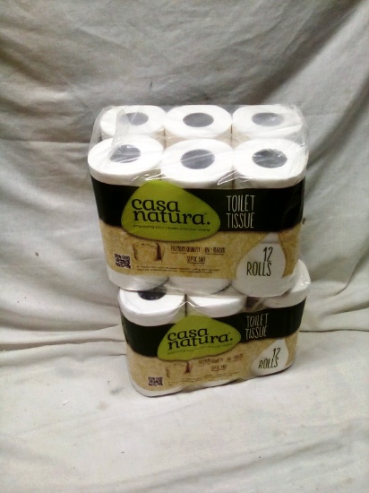 Casa Natura Septic Safe RV Safe Toilet Tissue 12 Rolls per pack Qty. 2 Packs