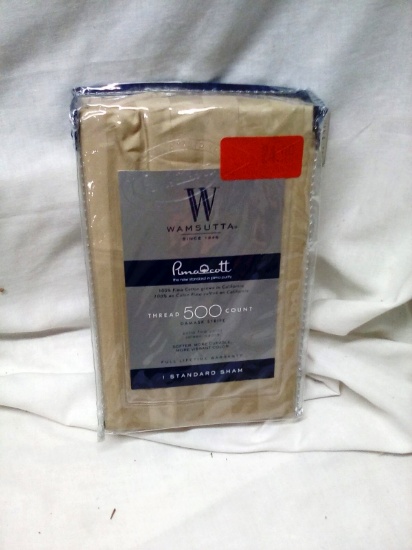 Wamsutta qty. 1 Standard 500 Thread Count Dmask Stripe Pillow Sham