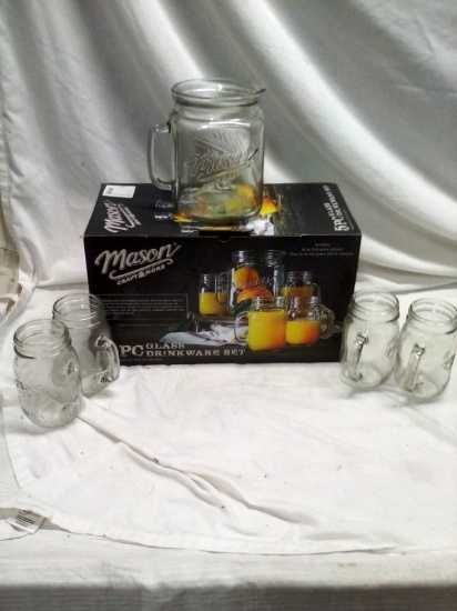Mason Jar Drinkware Set