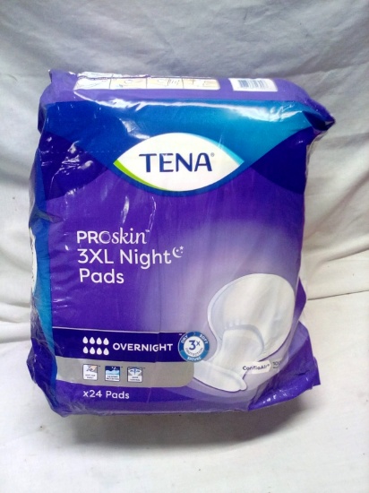 Tena Pro Skin Overnight Pads Size 3XL Qty. 24 Pack