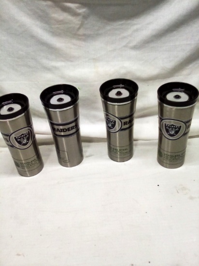 Qty. 4 Double Wall Insualted Stainless Steel Travel Tumblers