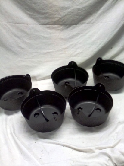 Qty. 5 Lightweight Composite Trick or Treat Buckets with Handles