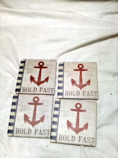 set of 4 Holdfast Coasters
