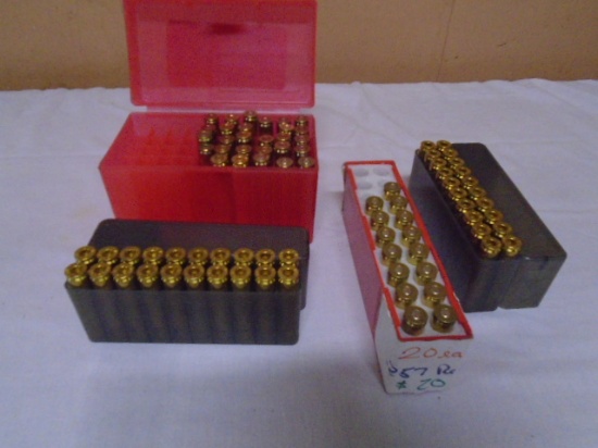 28 Live Rounds of 257 Roberts and 55 Brass Castings