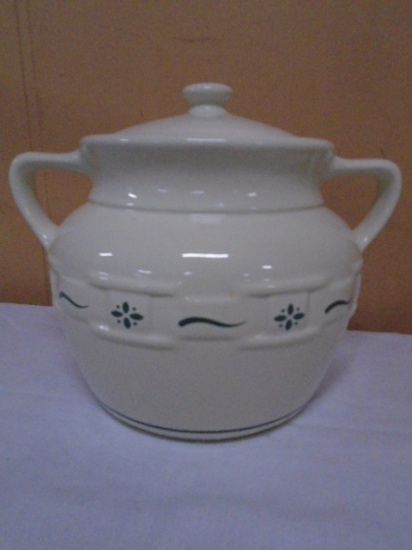 Longaberger Woven Traditions Heritage Green Bean Pot