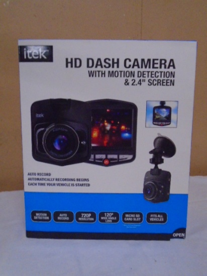 iTek HD Dash Camera w/Moion Detection