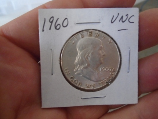 1960 Silver Franklin Half Dollar