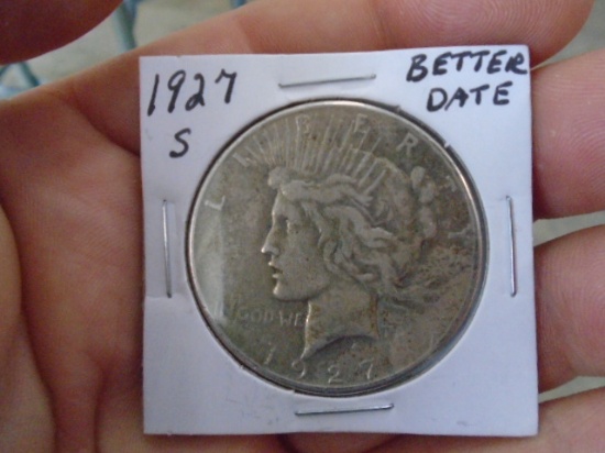 1927 S-Mint Silver Peace Dollar