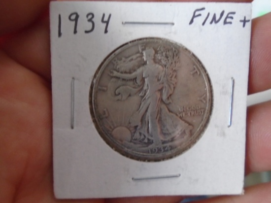 1934 Silver Walking Liberty Half Dollar