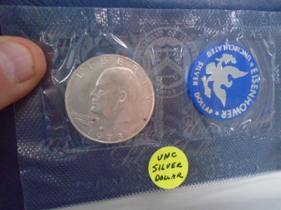 1973 Eisenhower Ucirculated Silver Dollar