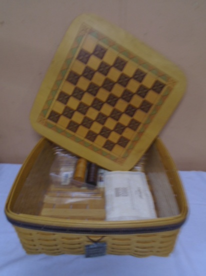 2001 Longaberger Checker Board Basket