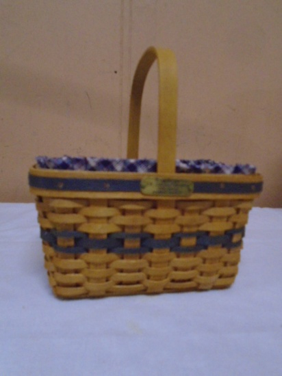Longaberger JW Collection Miniature 1996 Edition Market Basket