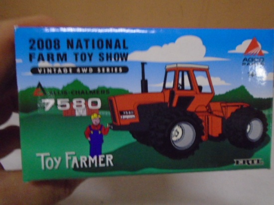 Ertl 1:64 Scale Die Cast Allis-Chalmers 2008 Farm Toy Show 7580 Tractor
