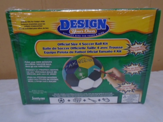 Design Your Own Officiaaal Size 4 Soccer Ball Kit