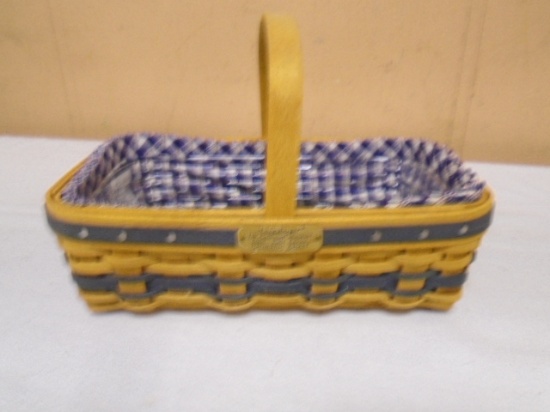 Longaberger JW Collection Miniature 2000-2001 Edition Gathering Basket