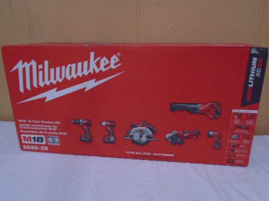 Brand New Milwaukee M18 6pc Cordless Tool Set