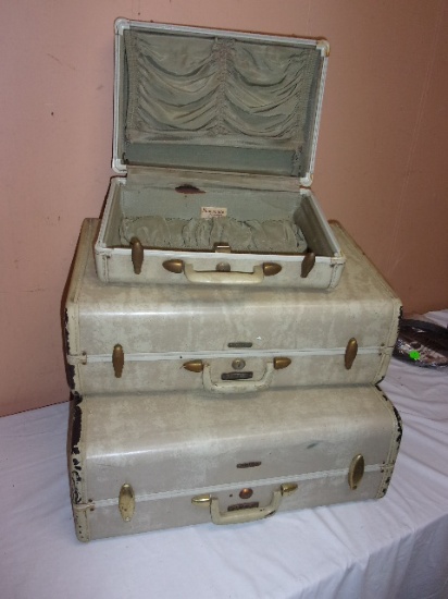 Vintage 3pc Samsonite Suitcase Set