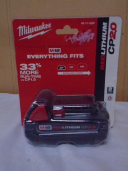 Brand New Milwaukee M18 Red Lithium Ion CP 2.0 Battery