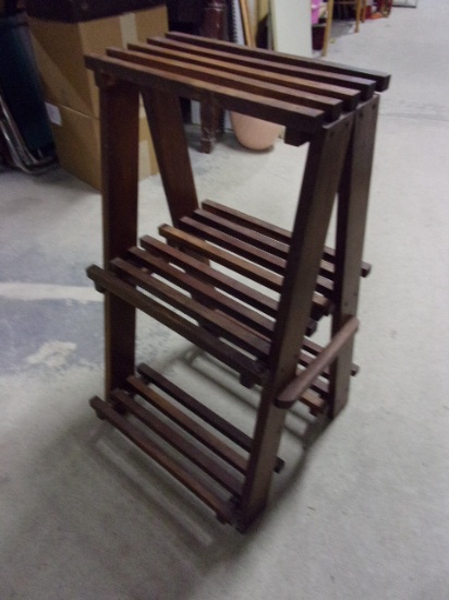 Ladder Style Wooden Plant Stand