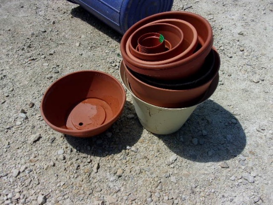 Large Group of Assorted Flower Pots