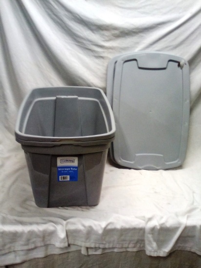 2 True living 18gal Storage Totes