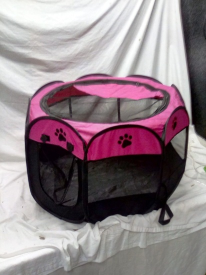 28"x18" Collapsible Portable Pet Playard with Top and Side opening