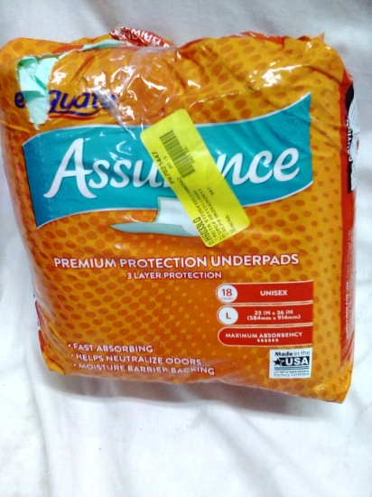 Equate Assurance Premium Protection Underwear Pads Qty. 18 Pack