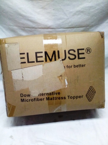 Elemuse Down Alternative Amttress Topper White 75"x54"x18" Deep