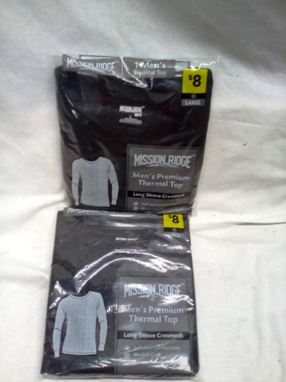 2 Men's Large Thermal Tops