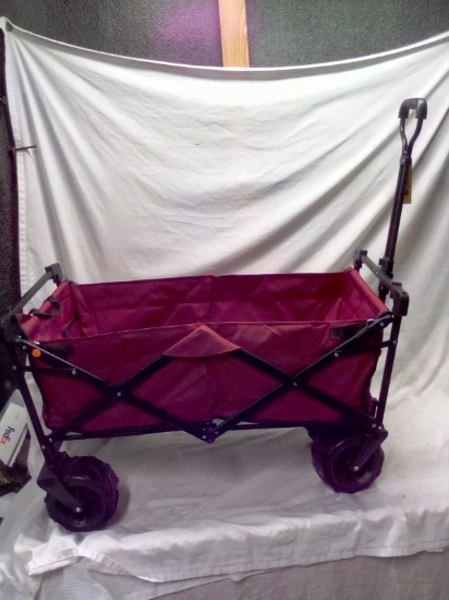Kid's/ Garden Collapsible Wagon with telescoping Handle and HD Wheels