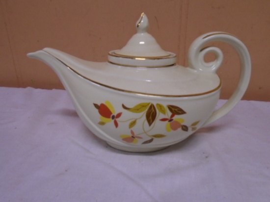 Hall Jewel Tea Autumn Leaf Aladdin Tea Pot w/ Infuser
