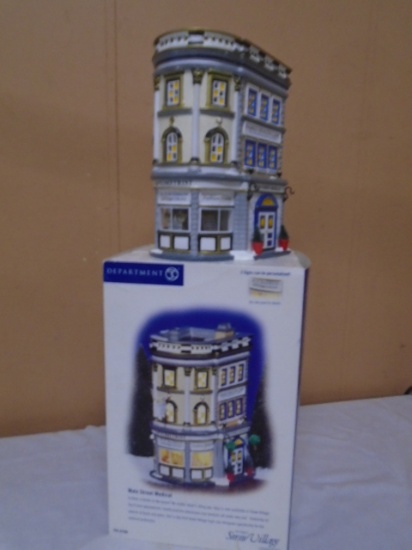 Department 56 Main Street Medical LightednHand Painted Cermamic House