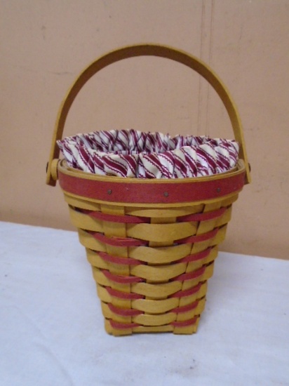 1996 Longaberger Sweetheart Basket w/Liner and Protector