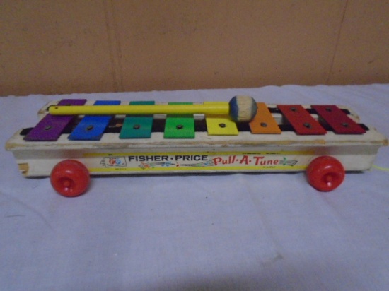 Vintage Fisher Price No. 870 Pull-A-Tune Xylaphone