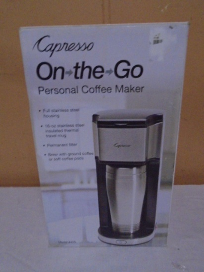 Capresio On-The-Go Personall Coffee Maker nd Thermal Travel Mug